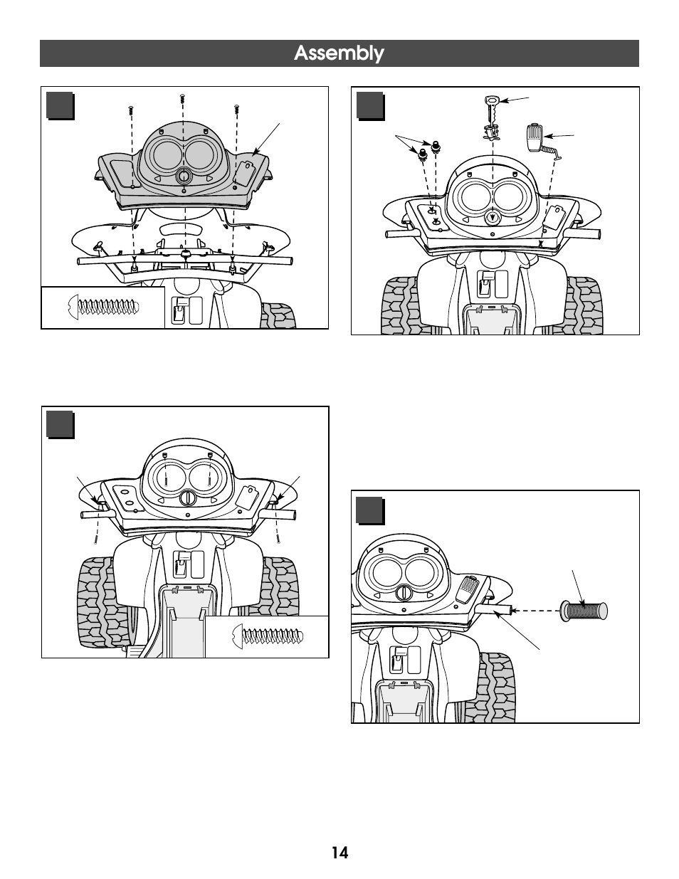 Assembly | Kawasaki NINJA 73690 User Manual | Page 14 / 28