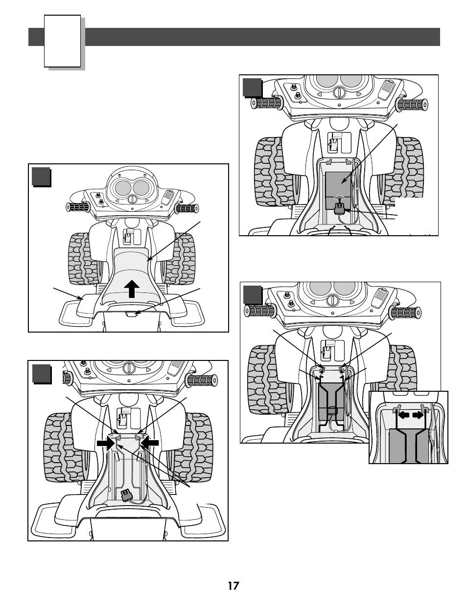 Battery installation | Kawasaki NINJA 73690 User Manual | Page 17 / 28