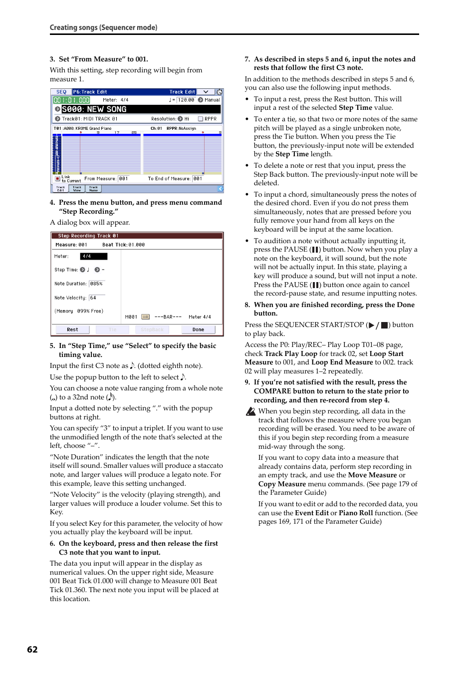 KORG Krome music workstasion 61key User Manual | Page 66 / 142
