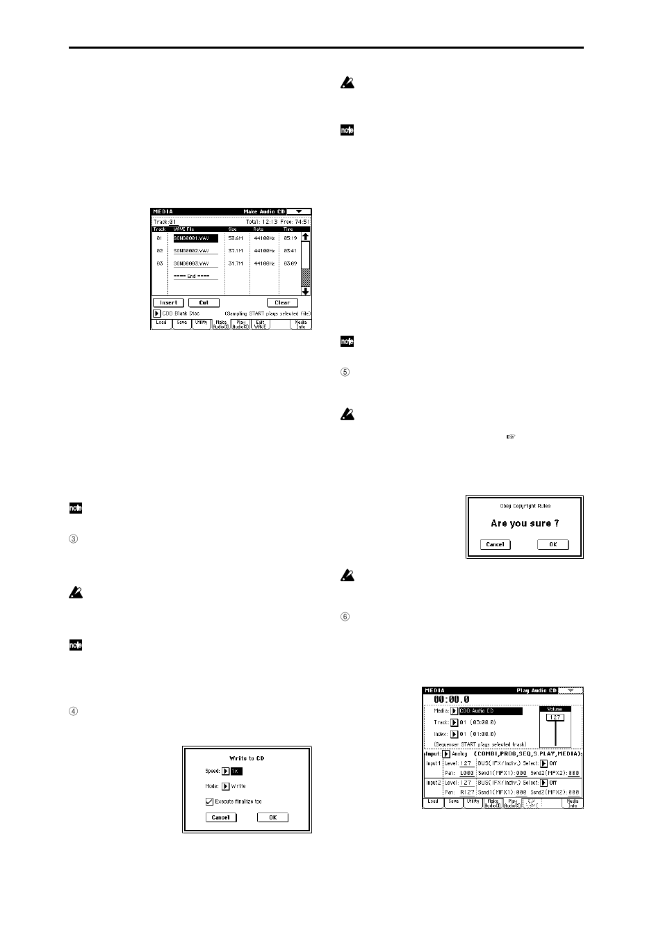 KORG TRITON Extreme music workstation/sampler User Manual | Page 128 / 148