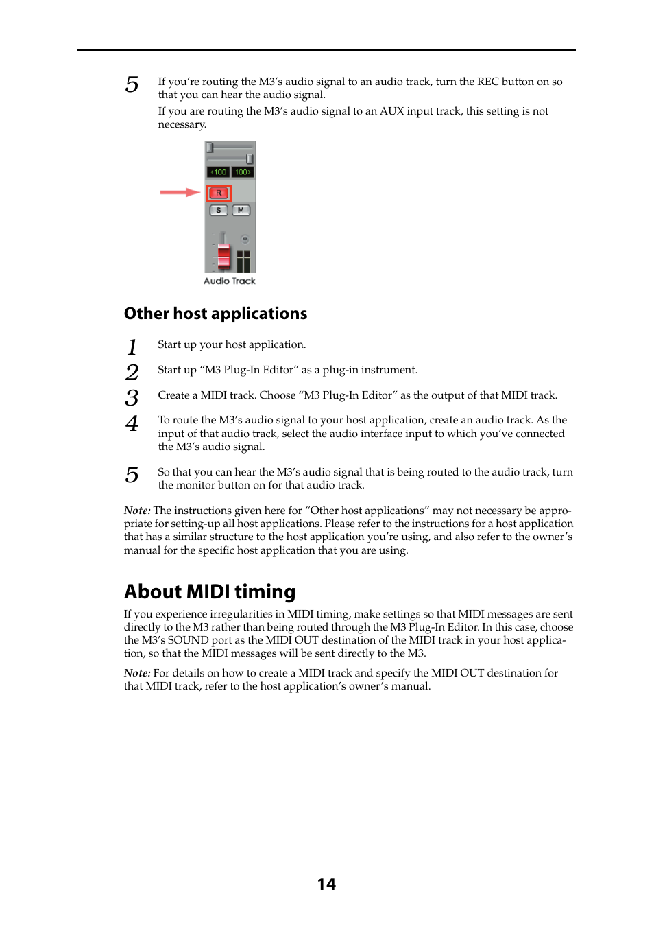 About midi timing | KORG M3 User Manual | Page 16 / 32