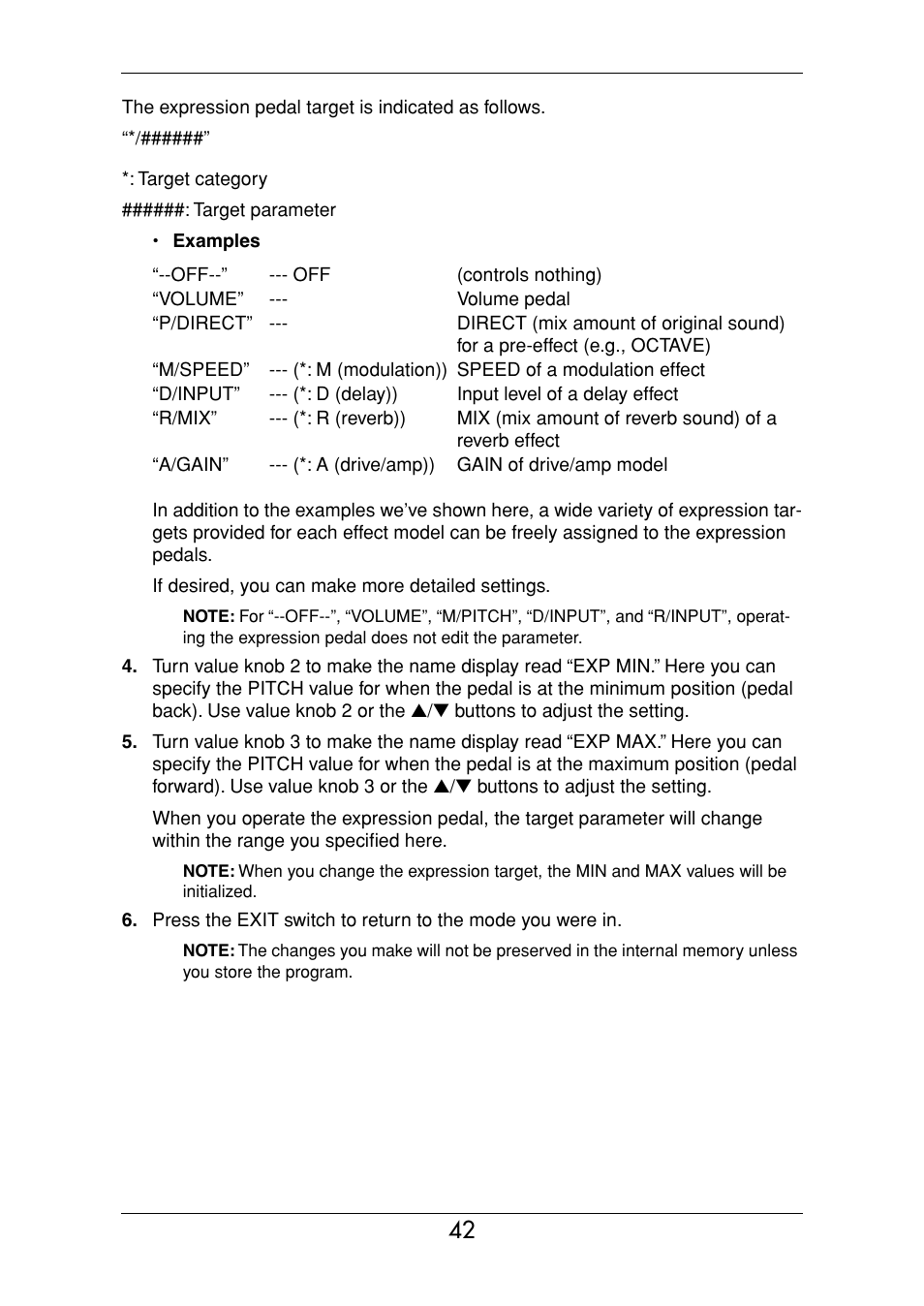 KORG Ax3000g User Manual | Page 48 / 67