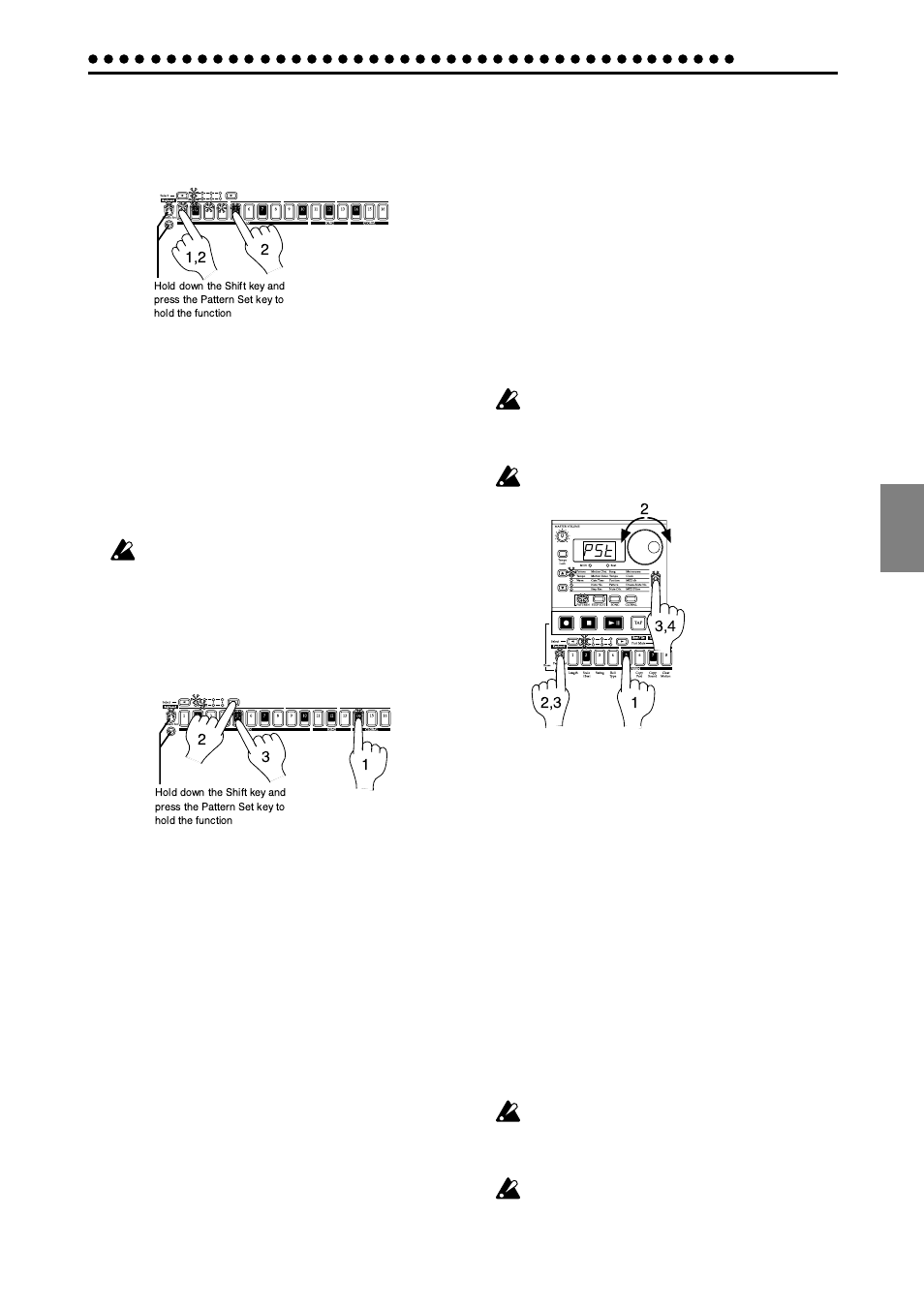 Assigning a pattern to a pattern set, Saving a pattern (write) | KORG Electribe EM-1 User Manual | Page 41 / 56