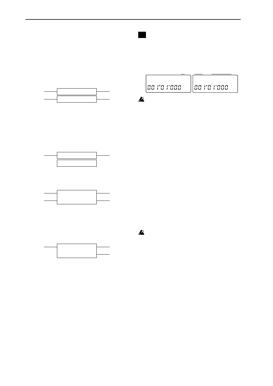 Stereo-in/stereo-out, Monitor delay settings, Monidly:oœ | T :200msœ | KORG D8 User Manual | Page 61 / 76