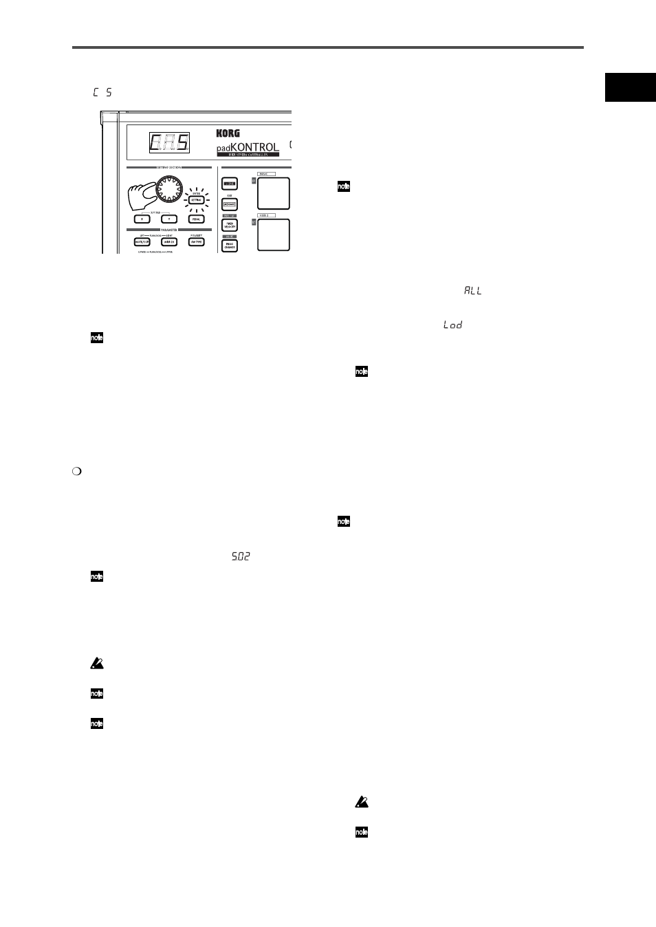 Saving a scene, Loading a single preloaded scene, Using your computer to manage scene sets | Restoring the factory settings, Padkontrol owner’s manual | KORG KPC-1 EFG User Manual | Page 15 / 95