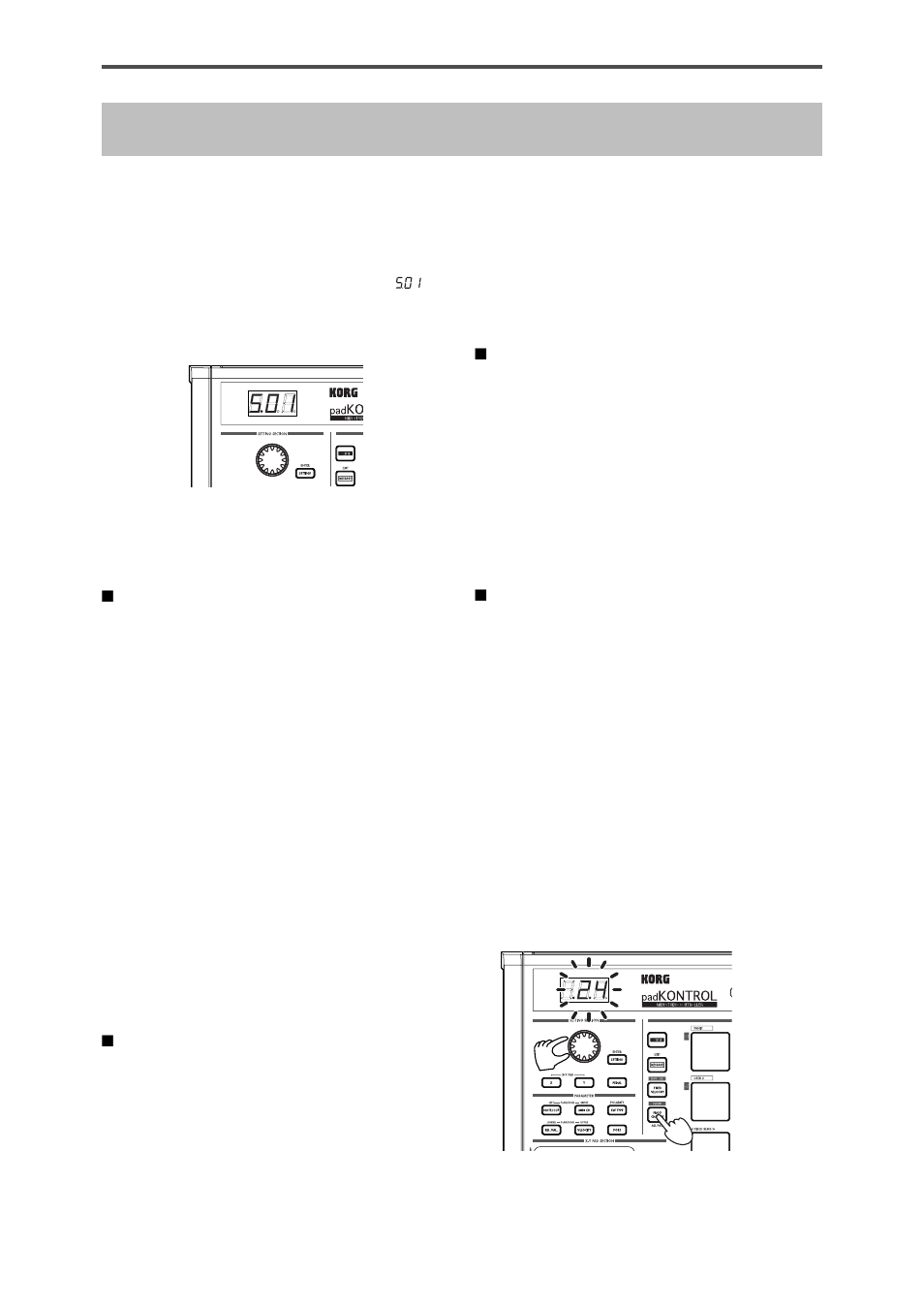 Play mode, Transmitting a program change, Using the controllers | KORG KPC-1 EFG User Manual | Page 16 / 95