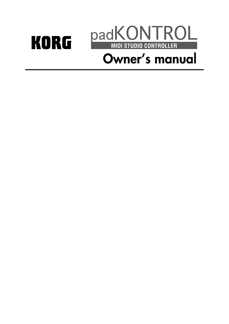 KORG KPC-1 EFG User Manual | Page 3 / 95