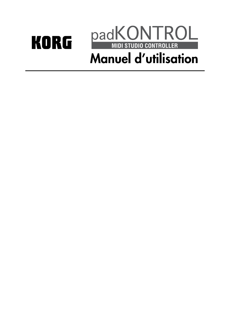 Français, Sommaire | KORG KPC-1 EFG User Manual | Page 31 / 95