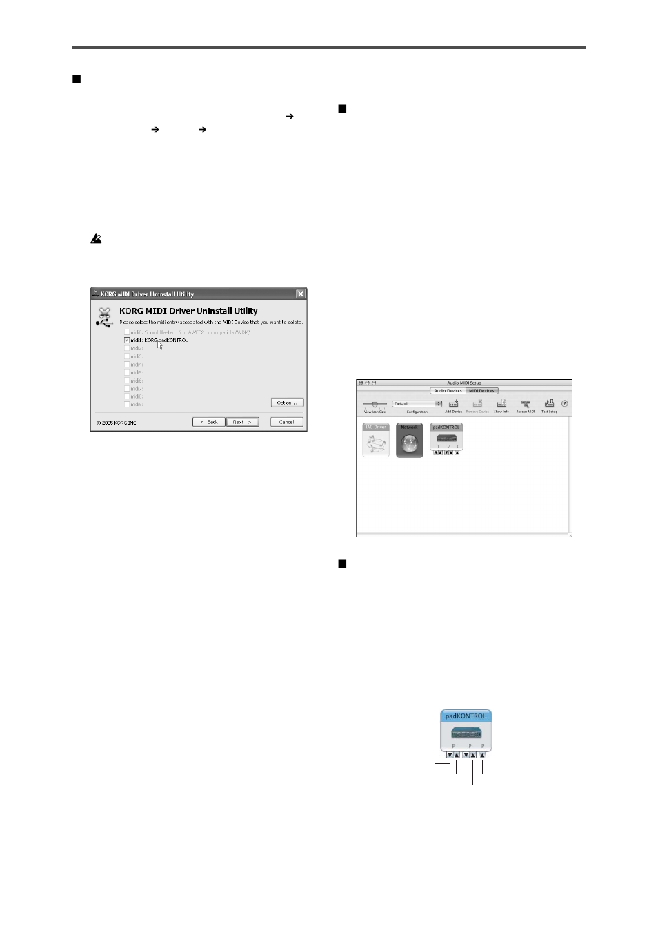 Utilisateurs de mac os x | KORG KPC-1 EFG User Manual | Page 38 / 95