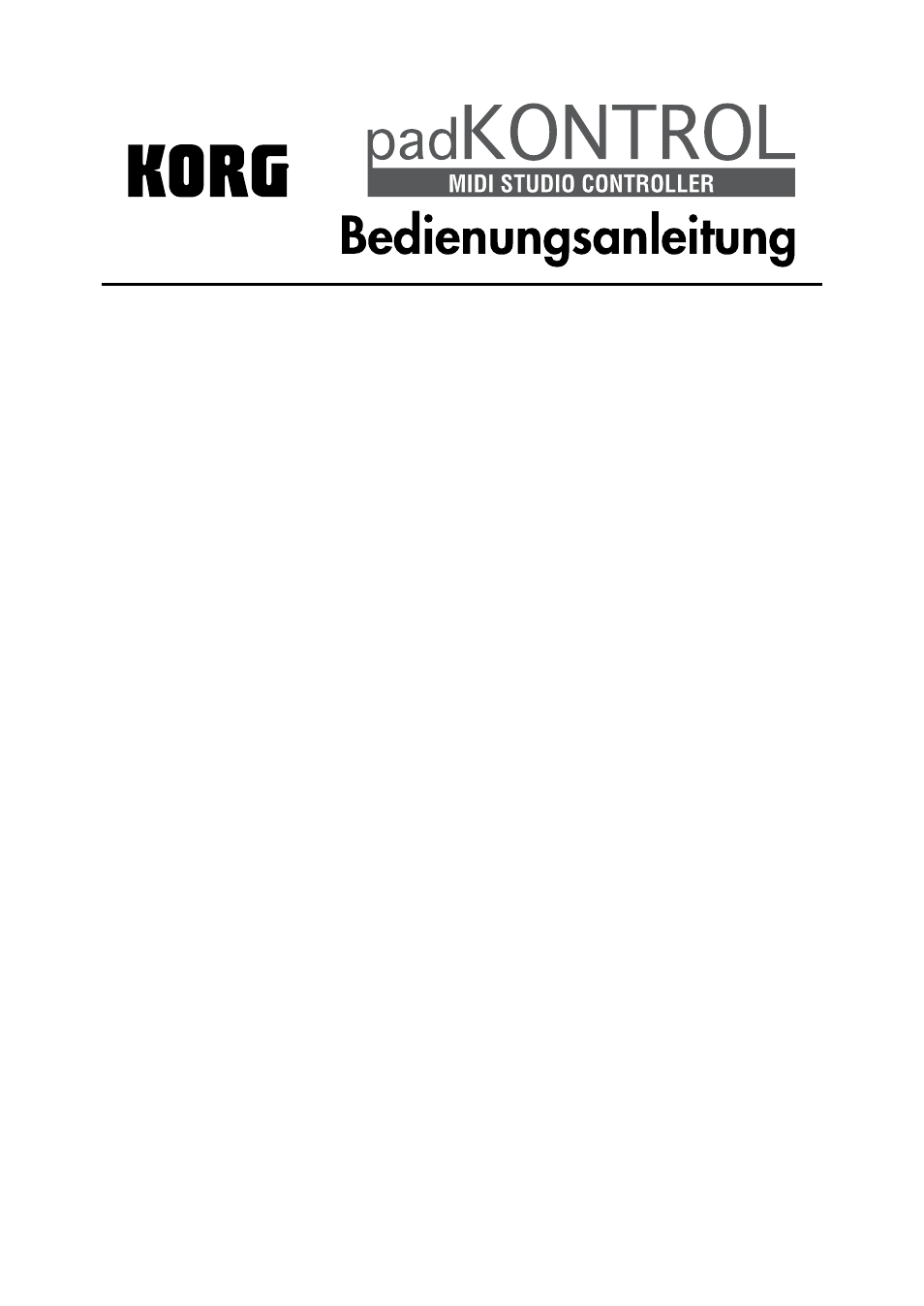 Deutsch, Inhalt | KORG KPC-1 EFG User Manual | Page 61 / 95