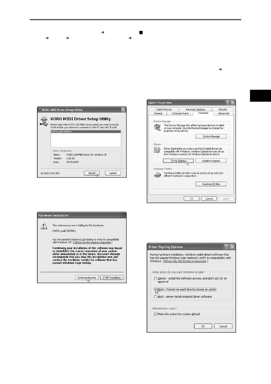 Padkontrol bedienungsanleitung | KORG KPC-1 EFG User Manual | Page 67 / 95