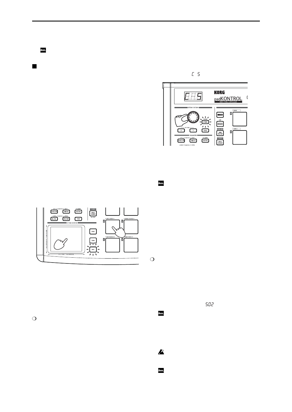 Vornehmen von controller-belegungen, Speichern einer szene, Vornehmen von controller- belegungen | Benutzen der roll- und flam-funktionen | KORG KPC-1 EFG User Manual | Page 72 / 95