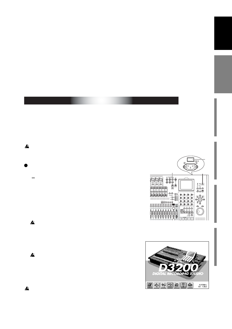 Introduction, Before using the d3200 for the first time, Power on/off | Included items, Important | KORG D3200 User Manual | Page 11 / 200