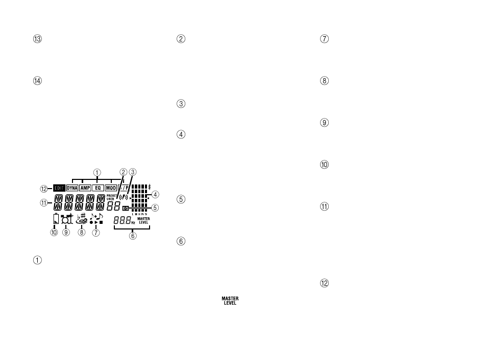 Lcd screen | KORG PX3B User Manual | Page 17 / 100
