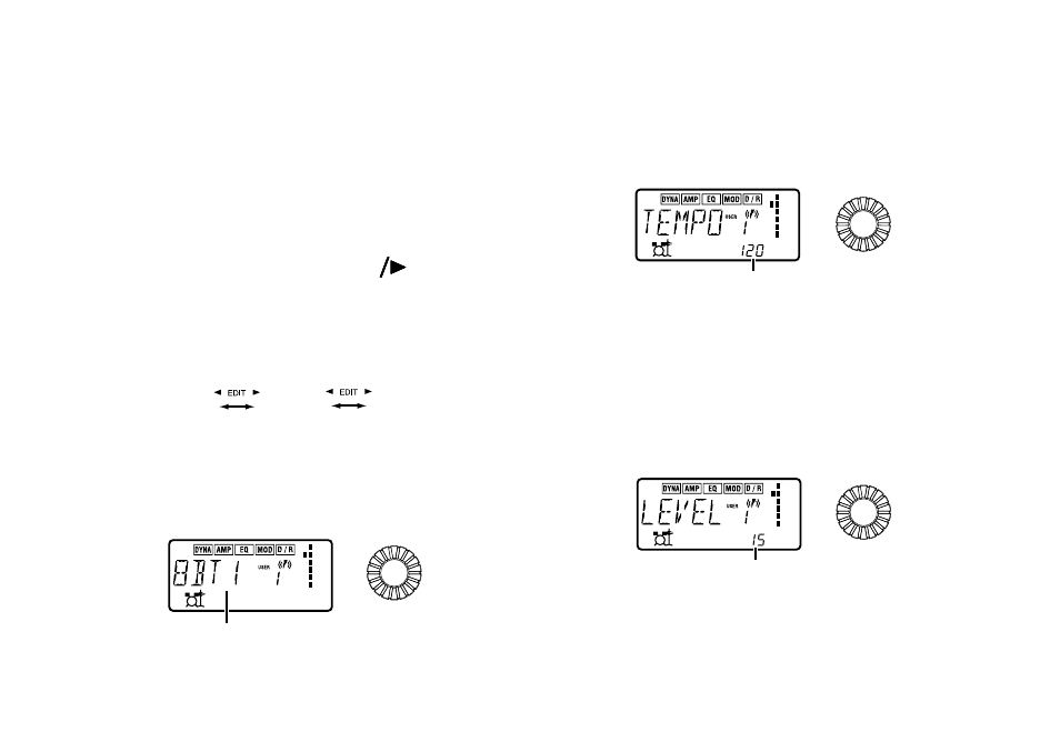 Rhythm trainer-modus, Rhythm pattern, Tempo | Rhythm level | KORG PX3B User Manual | Page 54 / 100