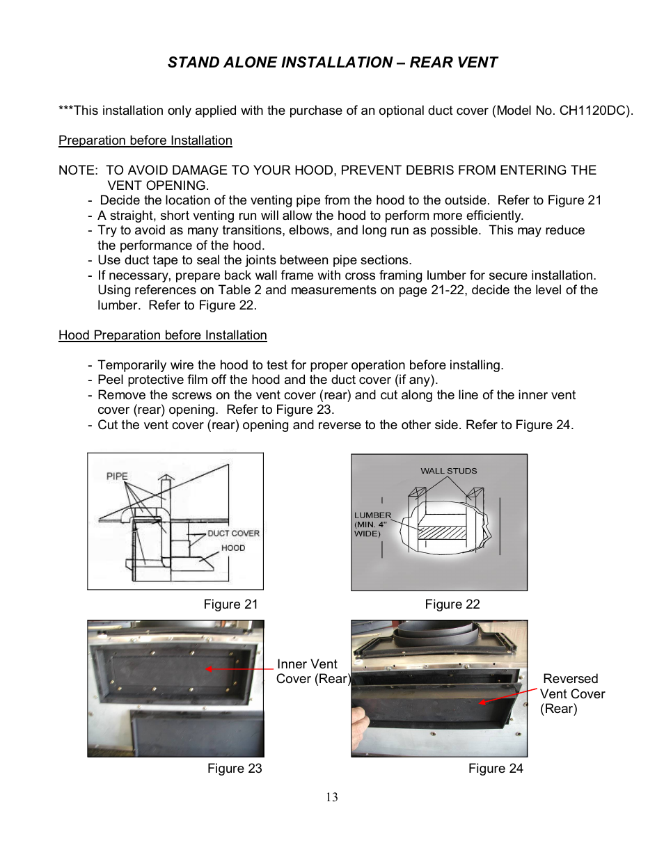 Kobe Range Hoods CH7942SQ User Manual | Page 15 / 33