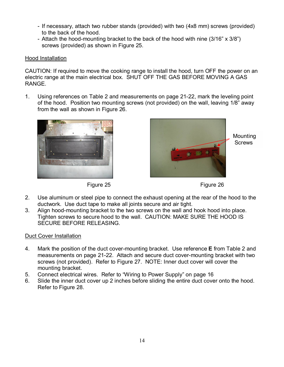 Kobe Range Hoods CH7942SQ User Manual | Page 16 / 33