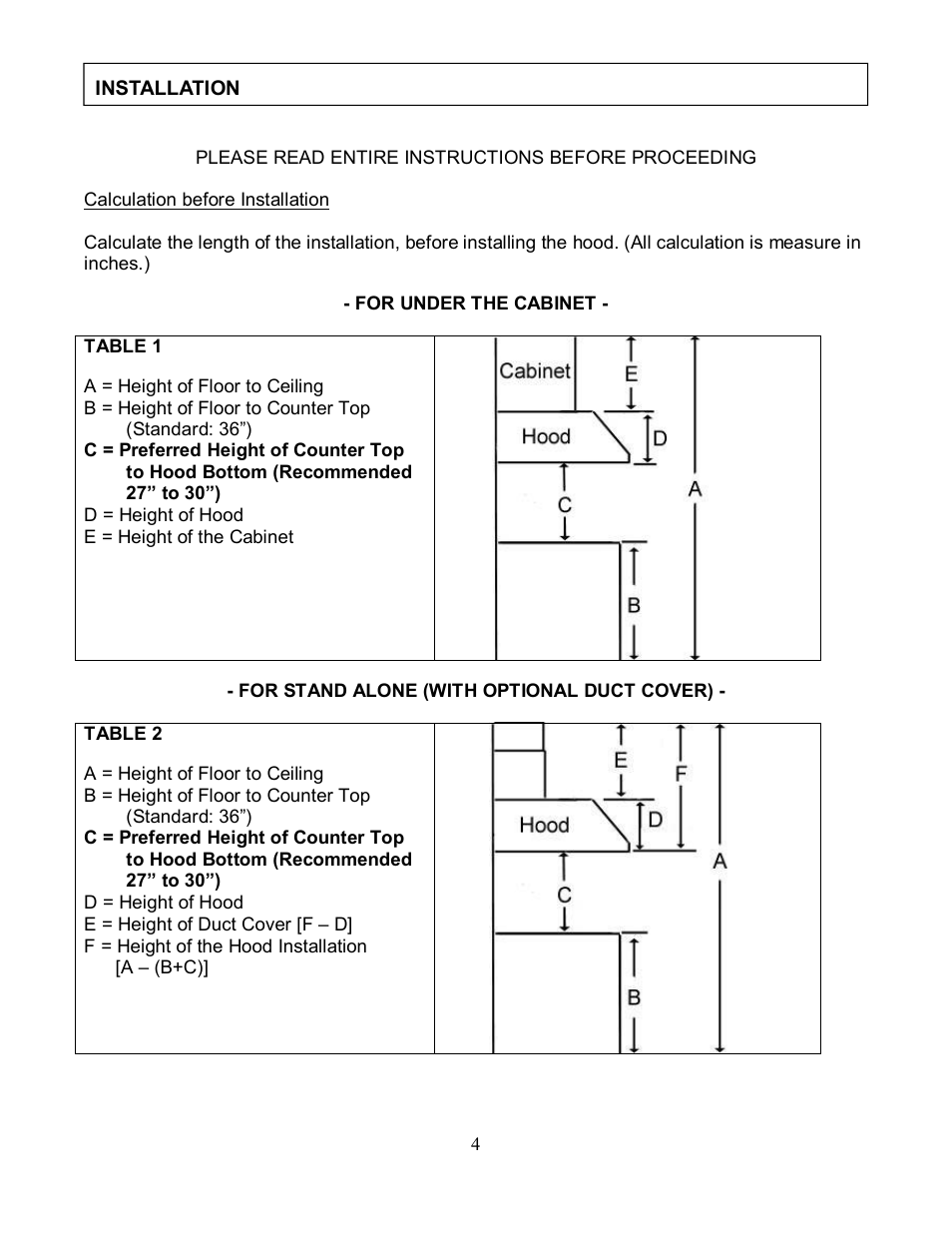Kobe Range Hoods CH7942SQ User Manual | Page 6 / 33