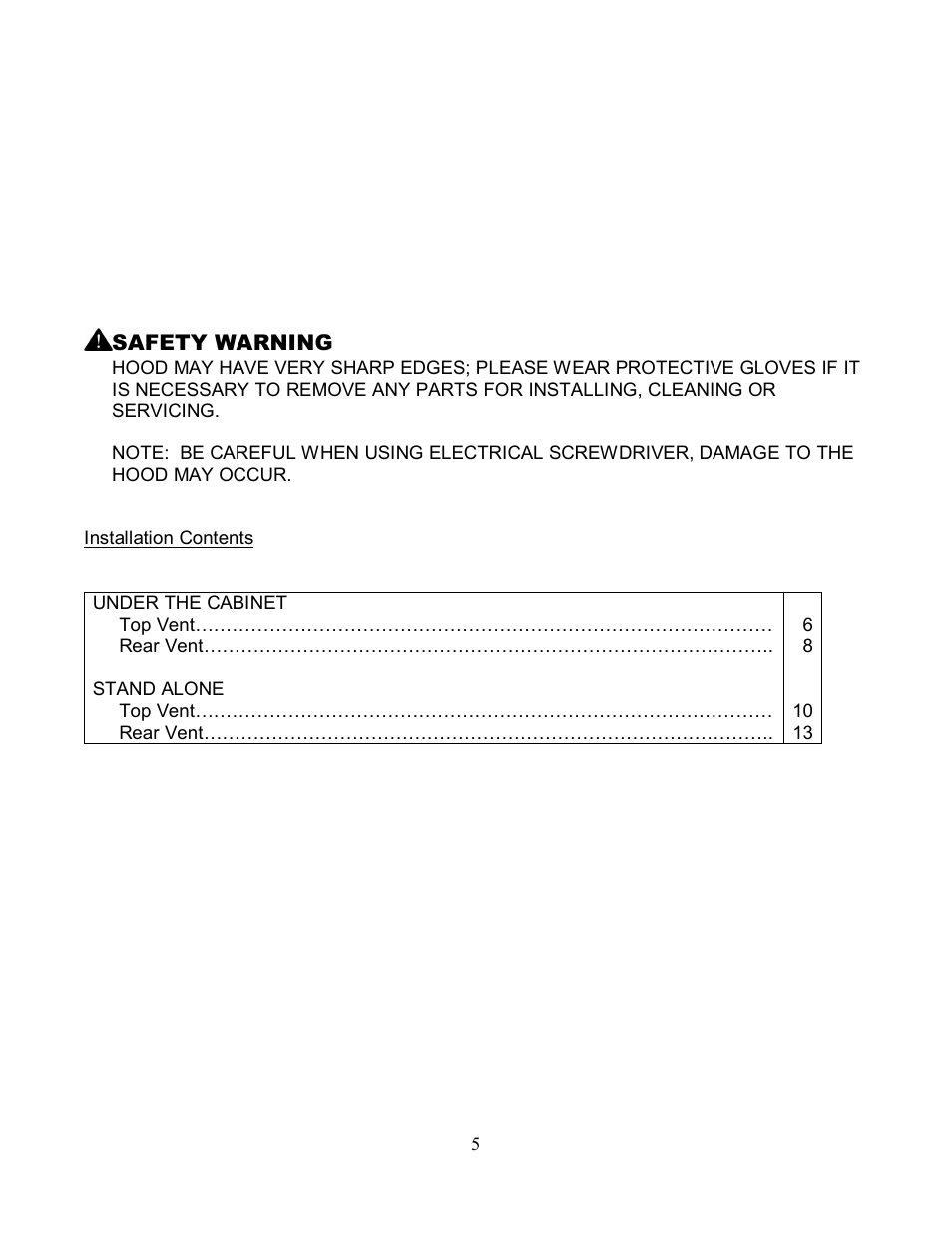 Kobe Range Hoods CH7942SQ User Manual | Page 7 / 33