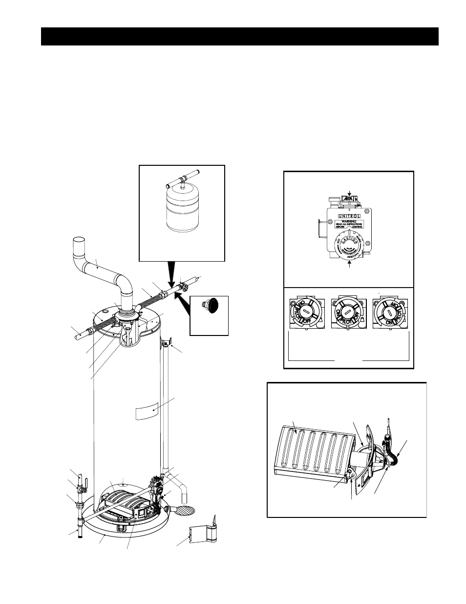 Typical installation, Get to know your water heater - gas models | Kenmore Power Miser 9 Gas Water Heater 153.33096 User Manual | Page 7 / 32