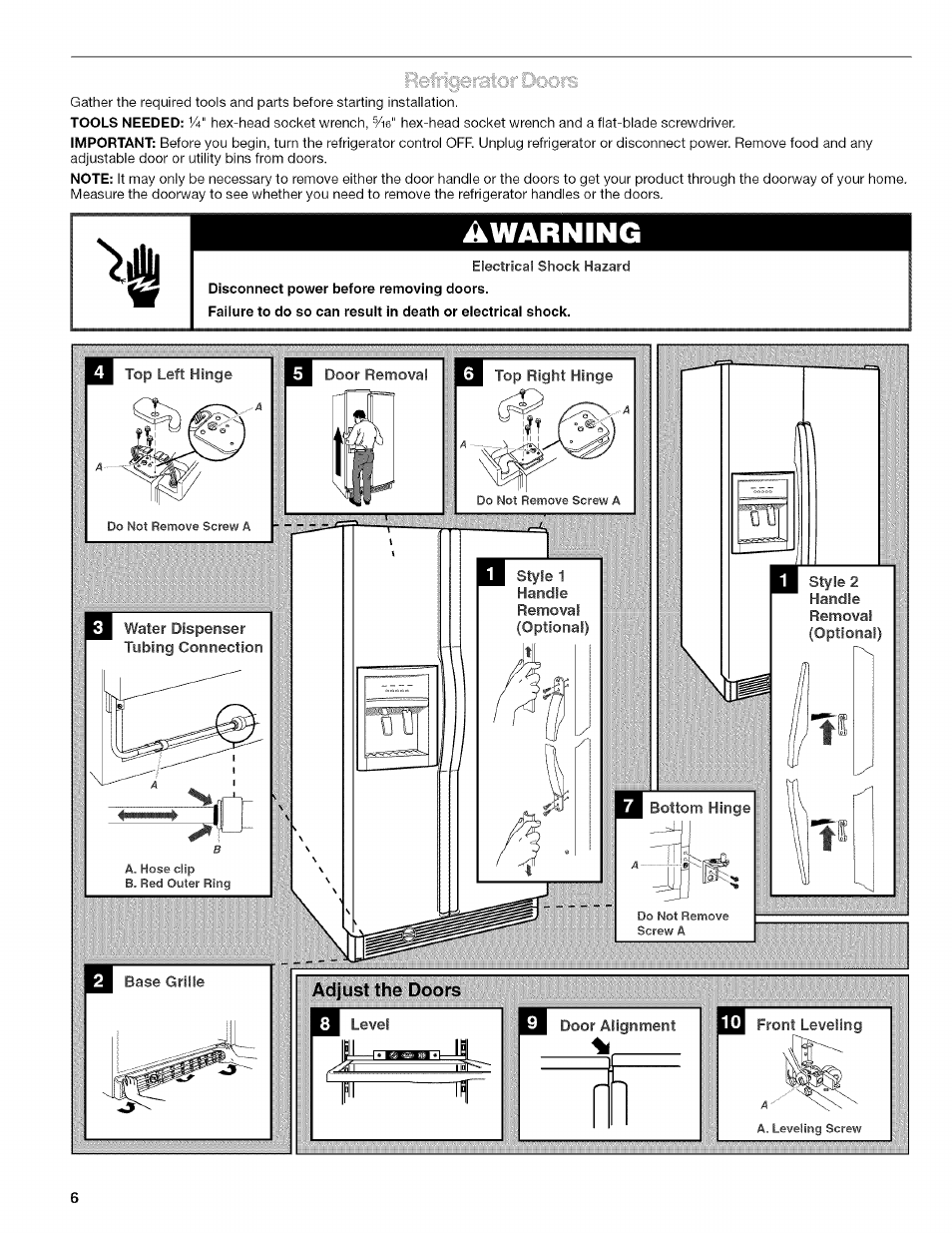 Awarning | Kenmore 10657034601 User Manual | Page 6 / 80