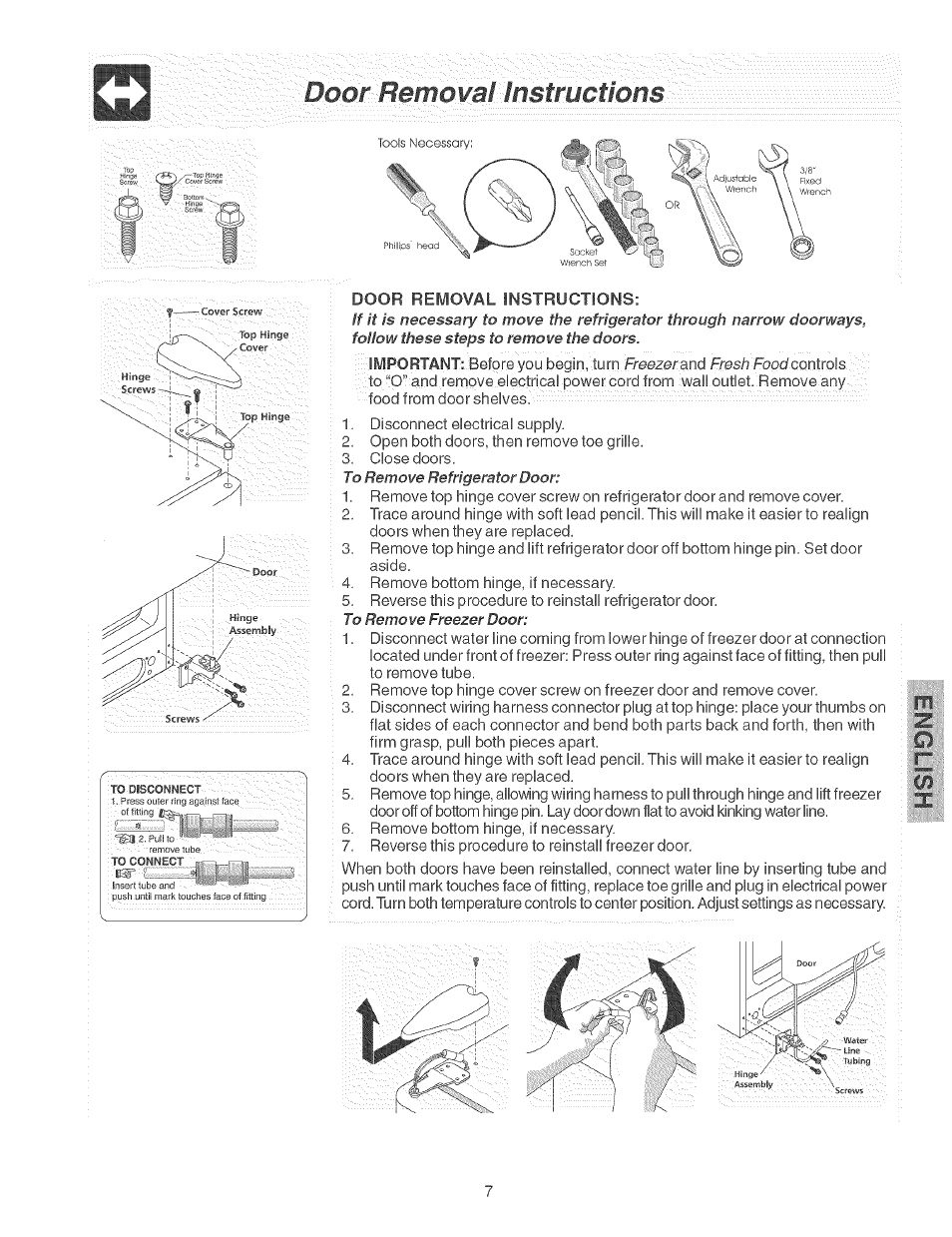 Door/eemowai ■instructions | Kenmore 2535567340A User Manual | Page 7 / 24