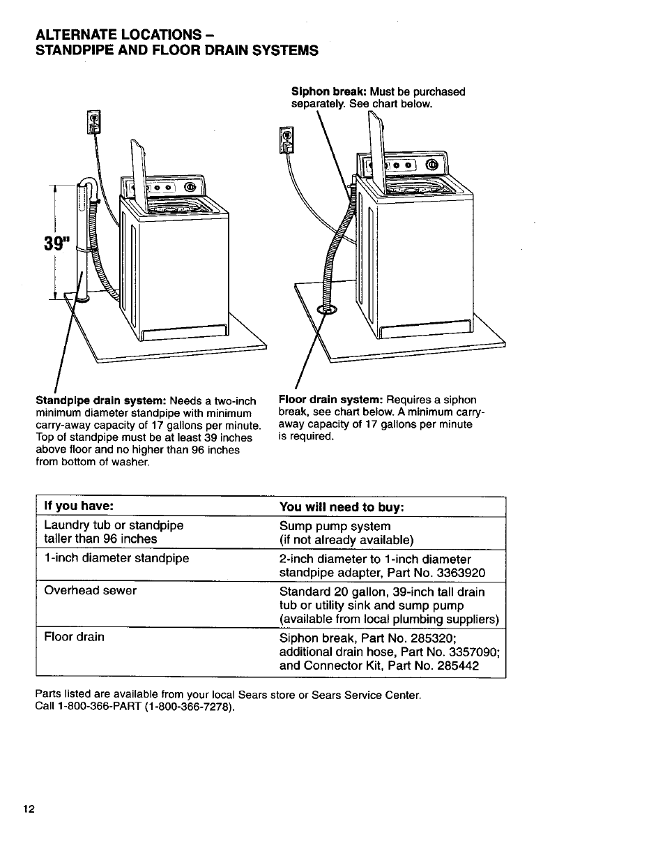 Kenmore 3950145 User Manual | Page 12 / 76