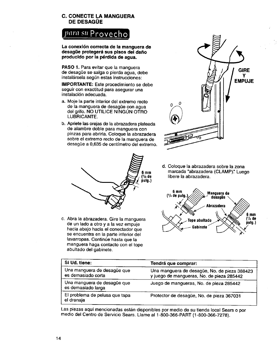 Pnrasíi provecho | Kenmore 3950145 User Manual | Page 52 / 76