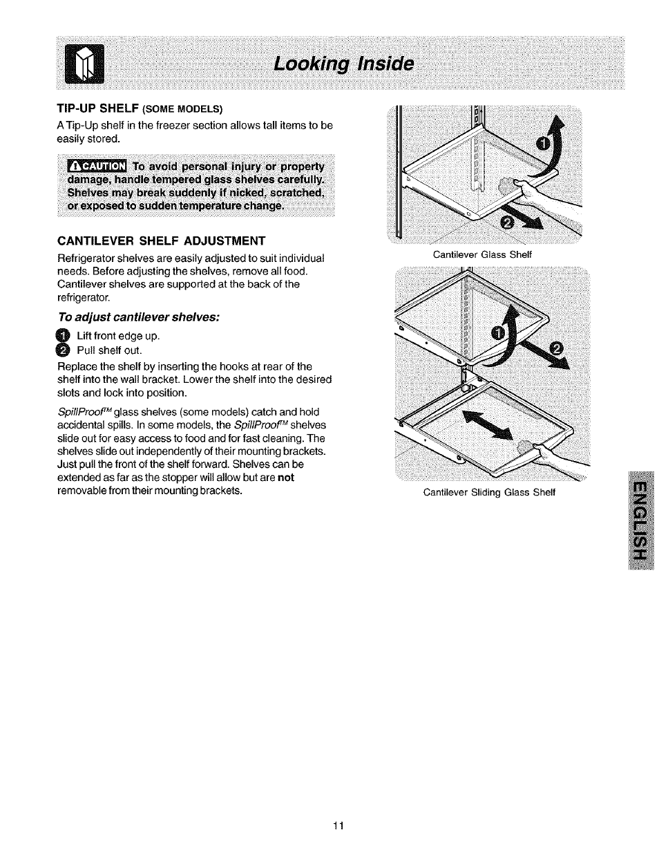 Looking inside | Kenmore 25351399106 User Manual | Page 11 / 25