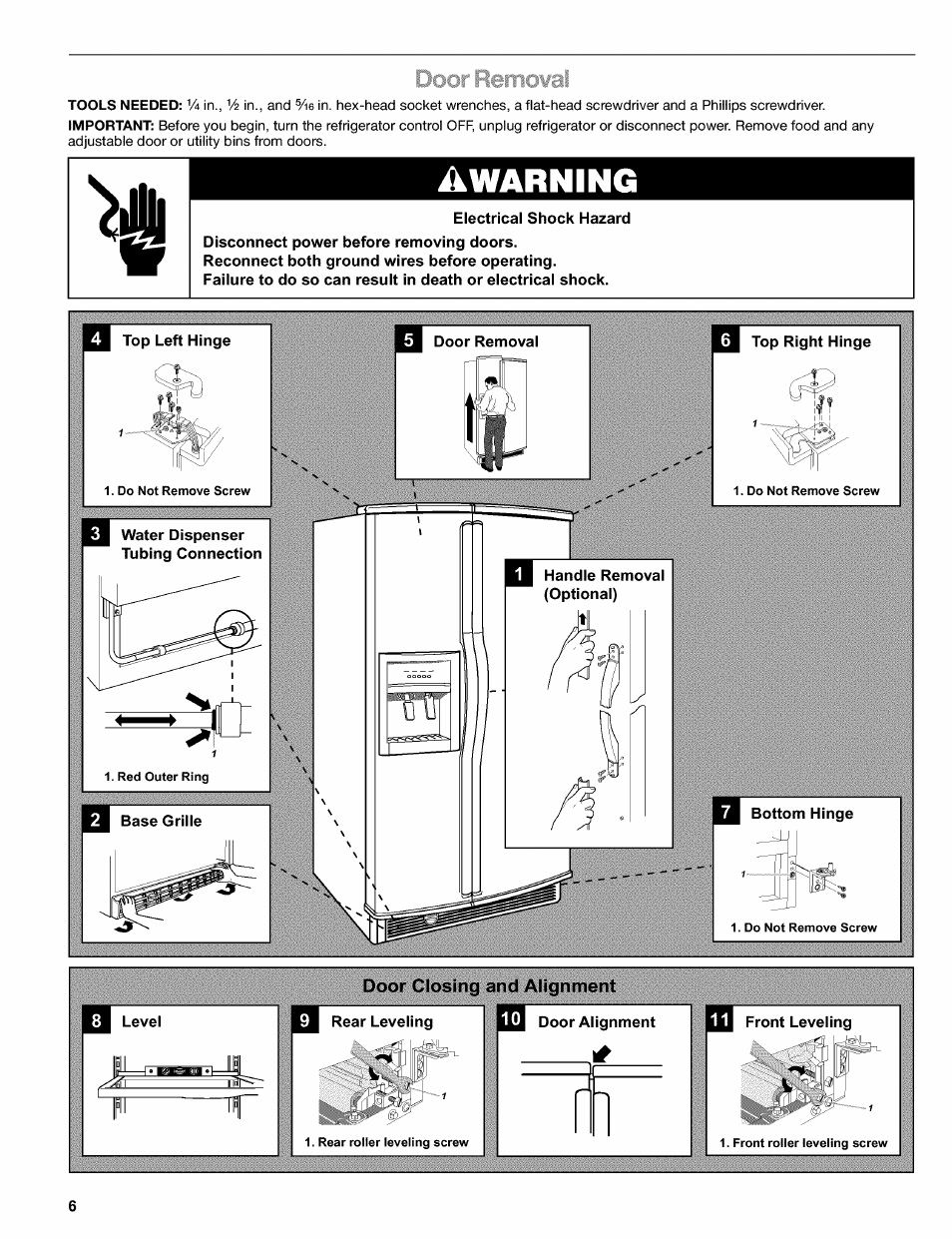 A warning | Kenmore 2220695 User Manual | Page 6 / 24