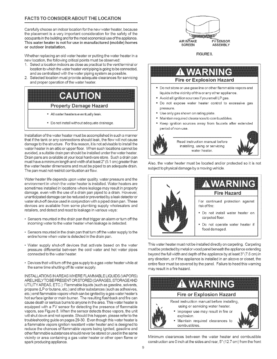 Cautio, Awarning, Warnin | Kenmore THE ECONOMIZER 153.33205 User Manual | Page 9 / 32