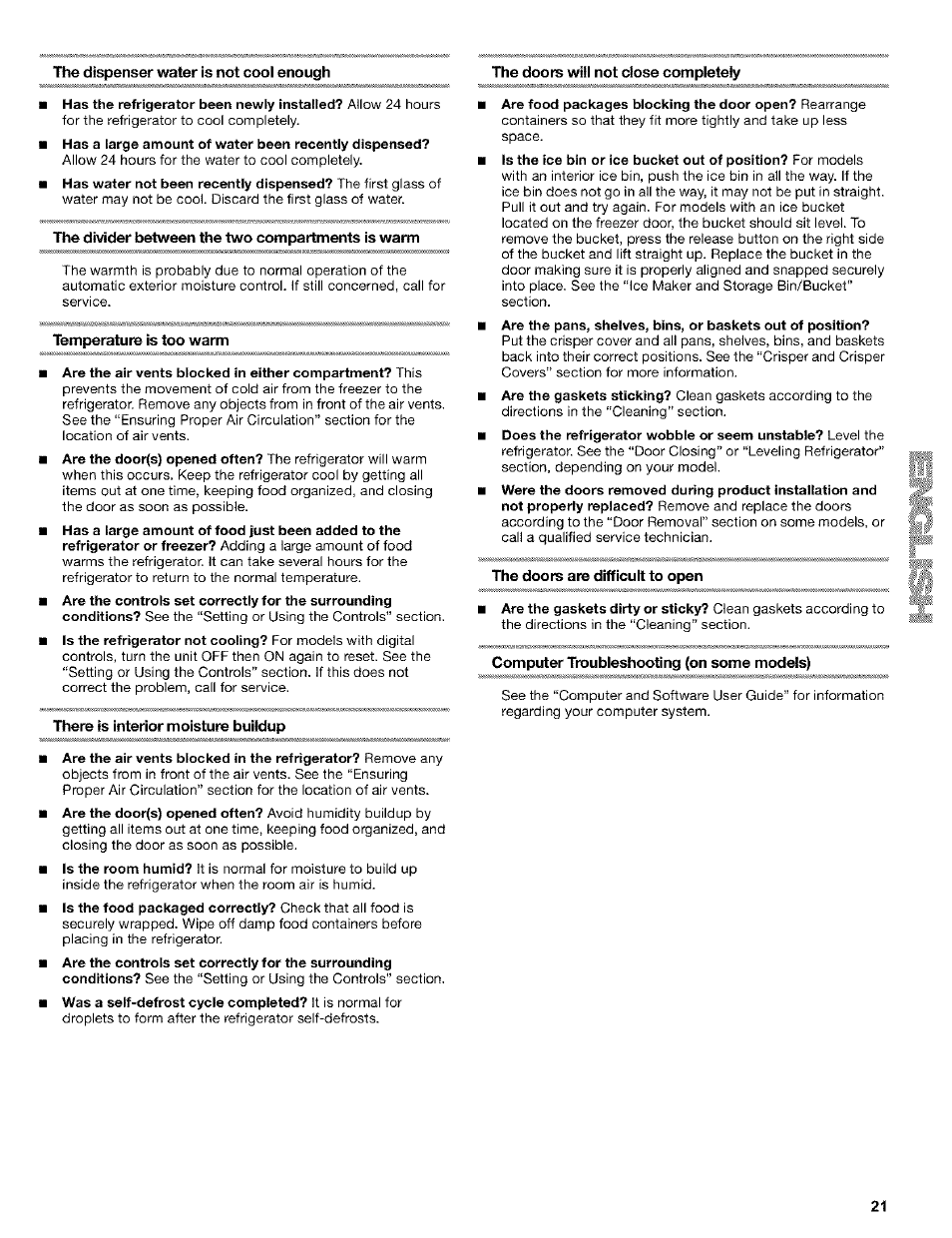 Kenmore 10653272301 User Manual | Page 21 / 25