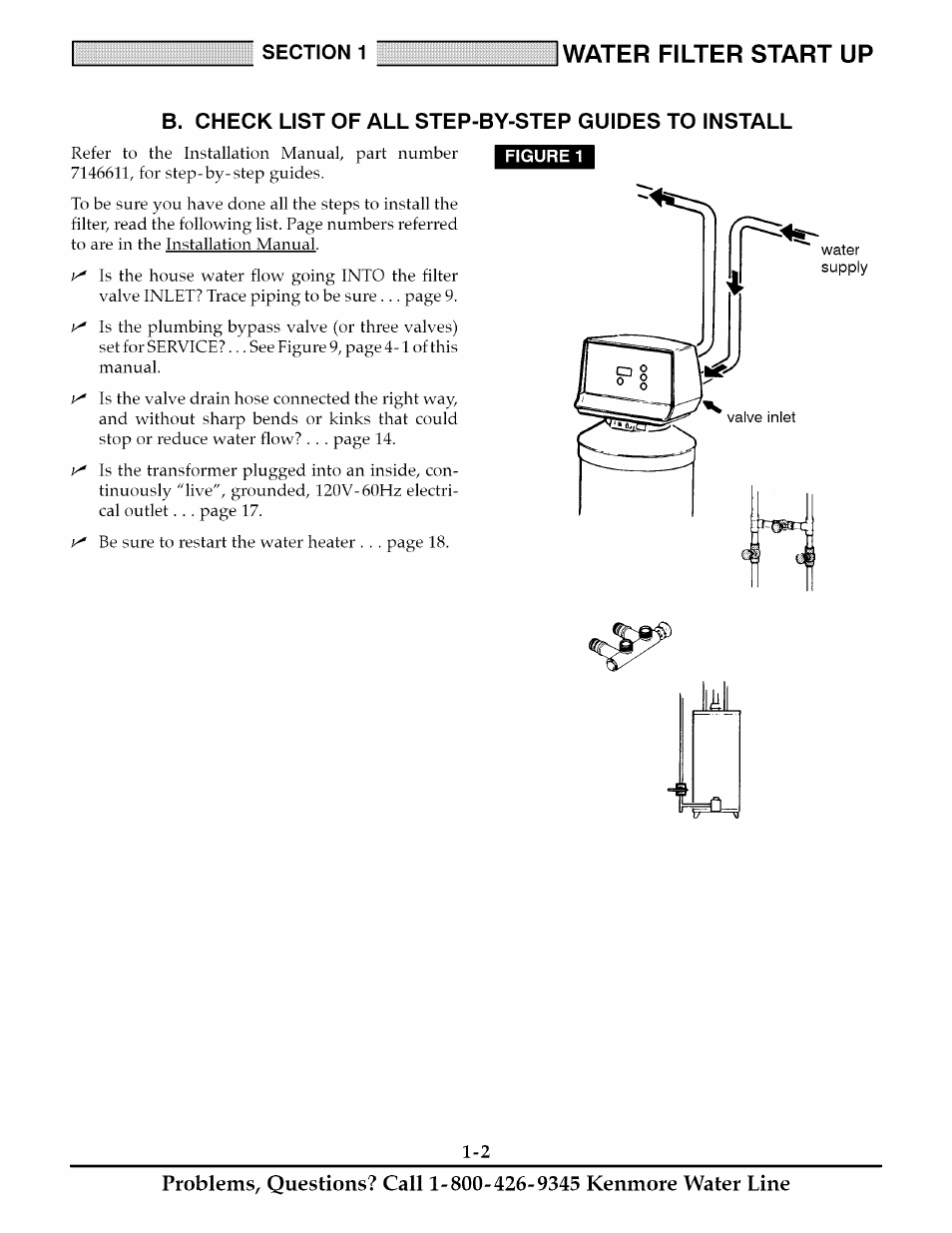 Water filter start up | Kenmore 625.348235 User Manual | Page 5 / 28