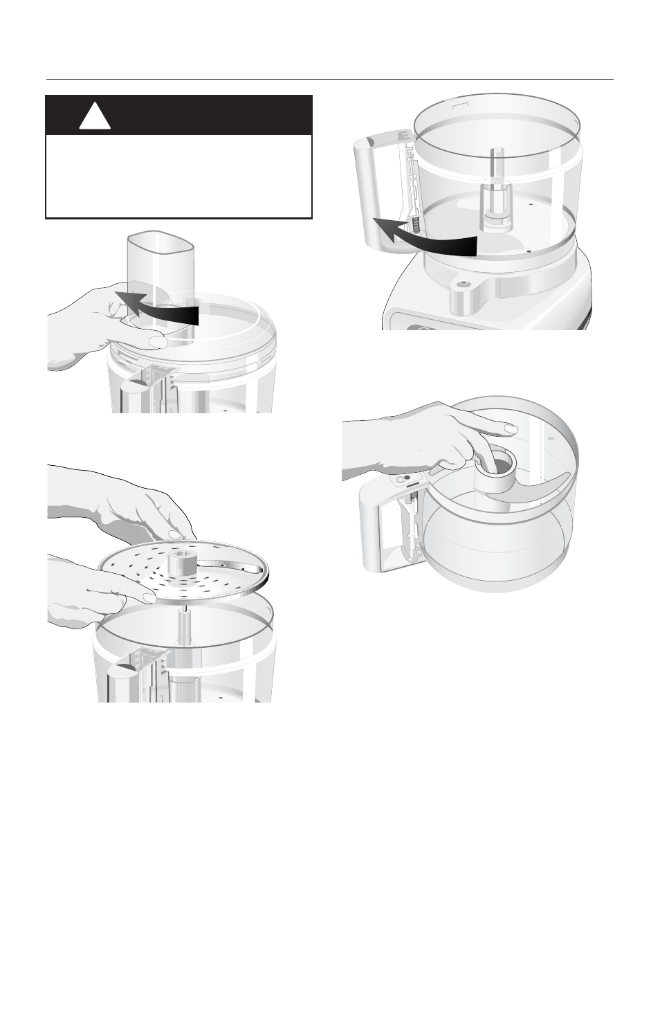 Warning, Disassembling your food processor | Kenmore KFPM650 User Manual | Page 15 / 80