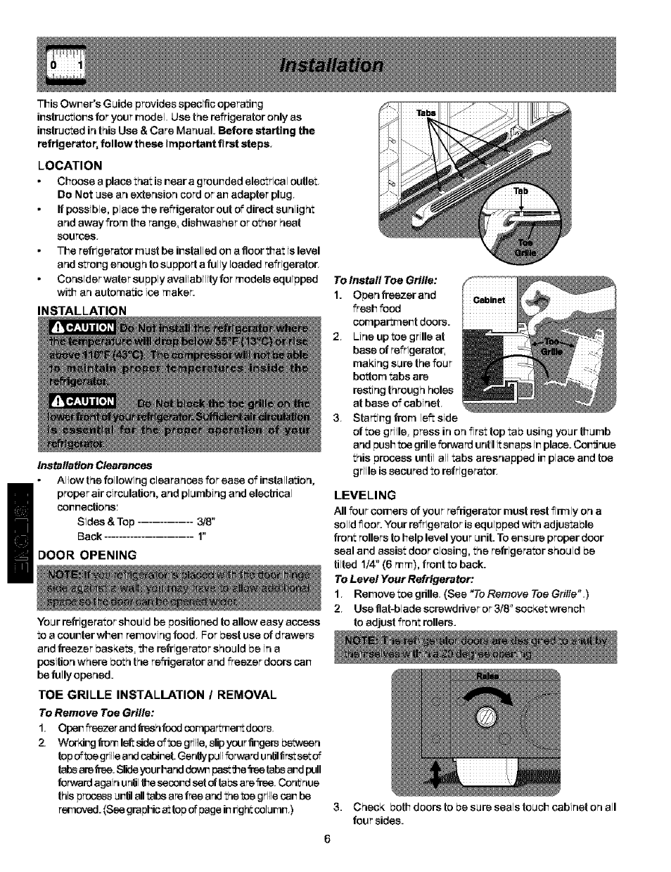 Installation | Kenmore 25354703404 User Manual | Page 6 / 24
