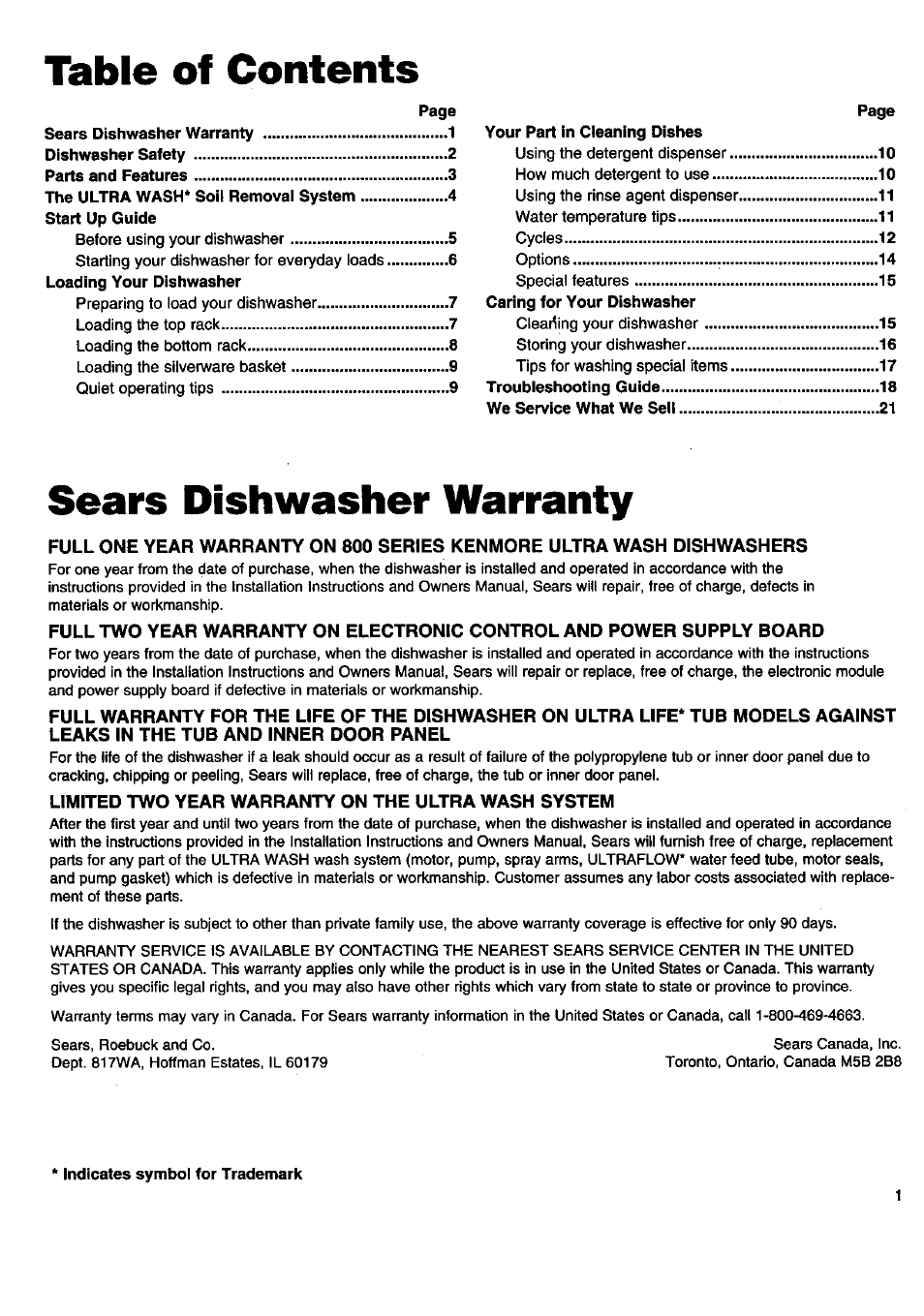 Kenmore 15808 User Manual | Page 2 / 26