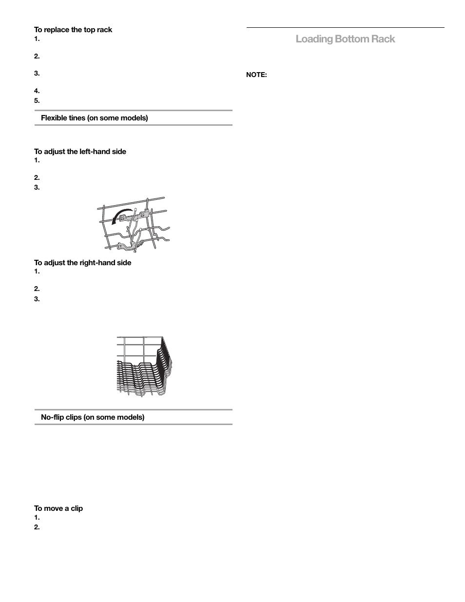 Loading bottom rack | Kenmore 665.1376 User Manual | Page 10 / 23