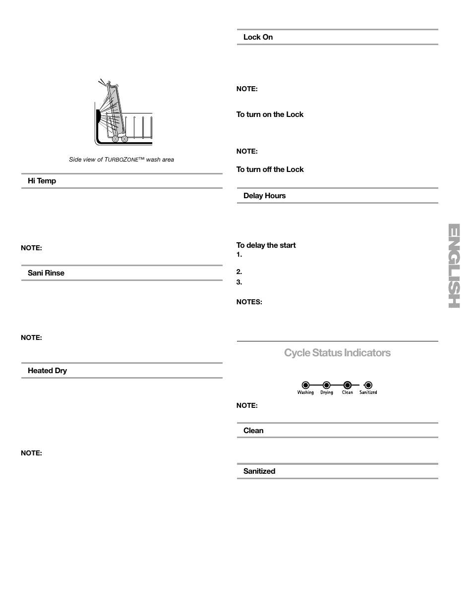 Cycle status indicators | Kenmore 665.1376 User Manual | Page 17 / 23