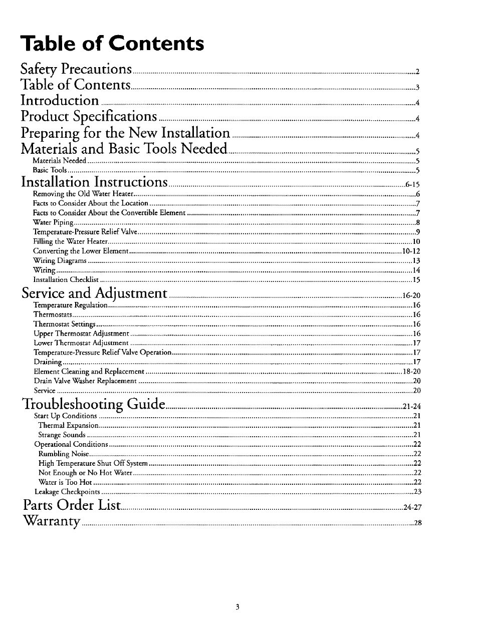 Kenmore POWER MISER 153.327164 User Manual | Page 3 / 28