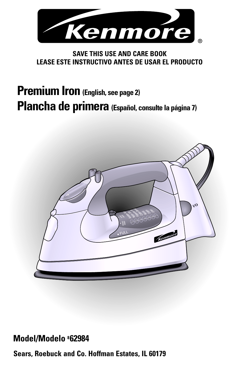 Kenmore 62984 User Manual | 12 pages