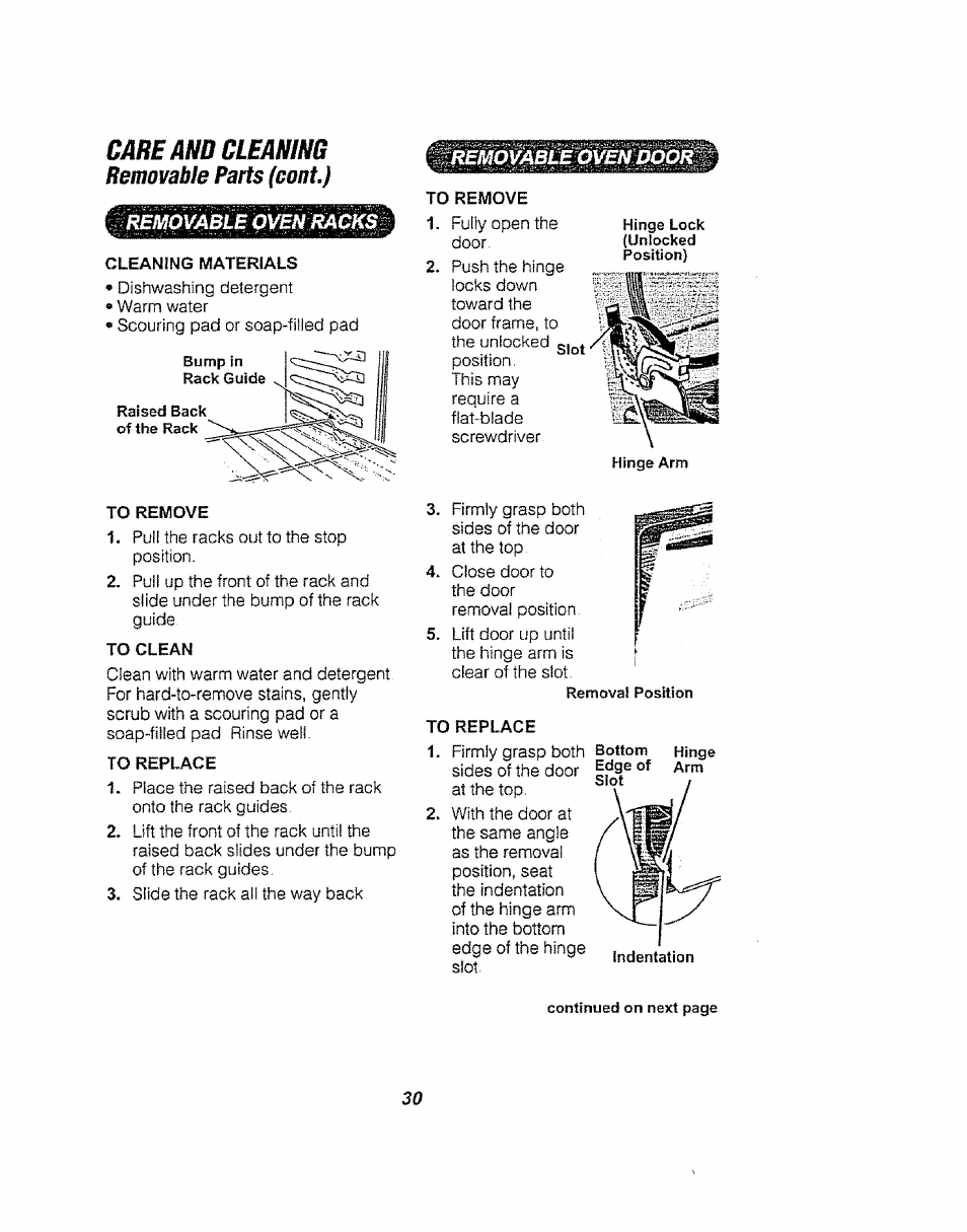 Care and cleaning | Kenmore 911.94752 User Manual | Page 30 / 76