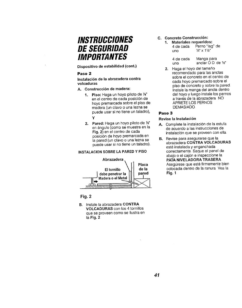 Instrucciones de seguridad, Mpufíl/intcs | Kenmore 911.94752 User Manual | Page 41 / 76