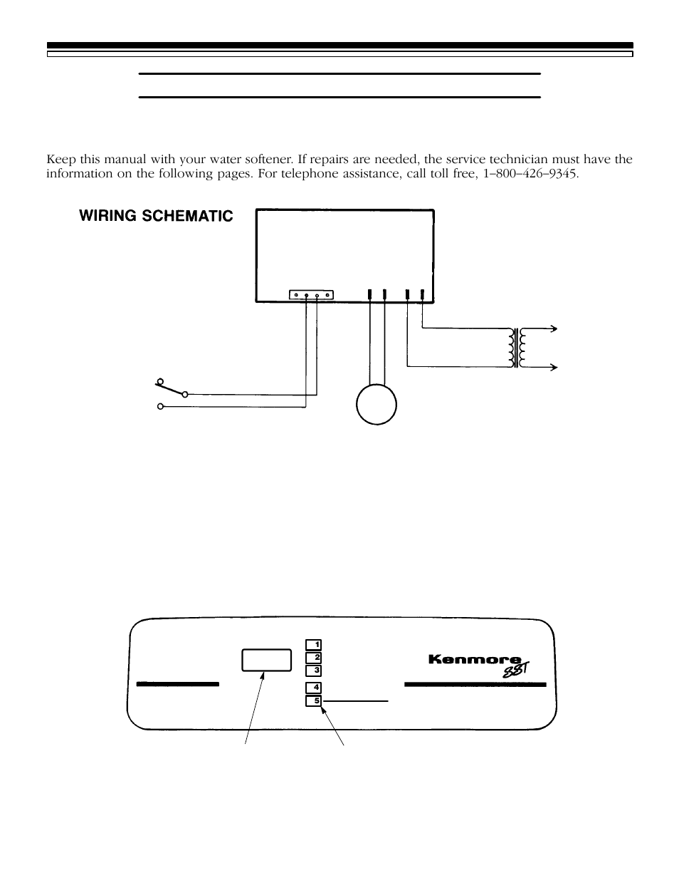 Servicer’s tech. information, 5a. electrical connections, Face plate timer | Kenmore 625.3483500 User Manual | Page 22 / 36