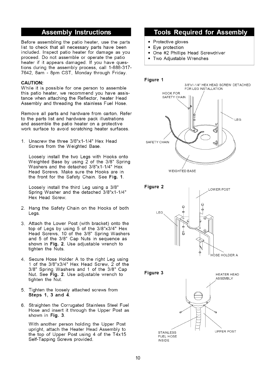 Assembly instructions, Tools required for assembly | Kenmore 141.229952 User Manual | Page 10 / 15