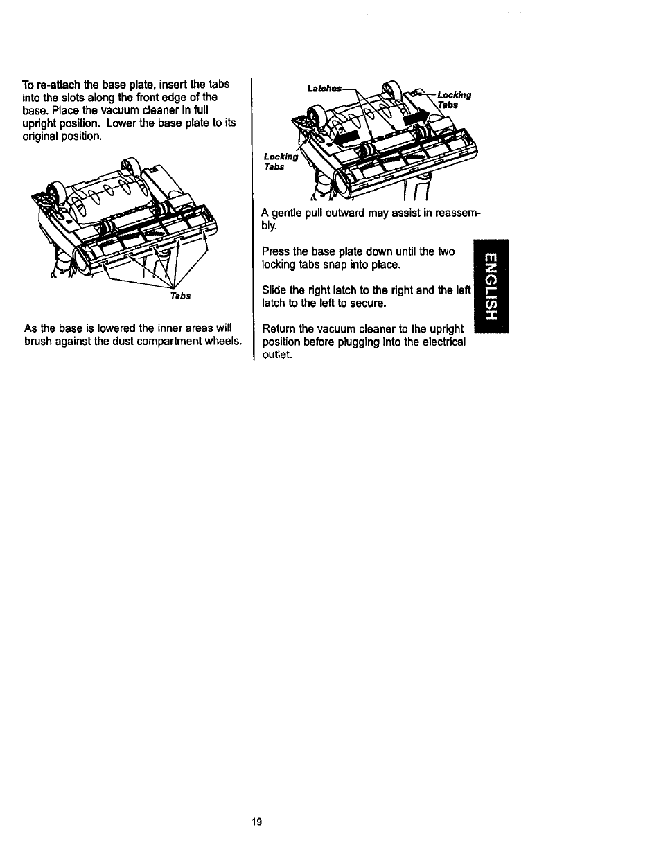 Kenmore ASPIRADORA 116.34728 User Manual | Page 19 / 44