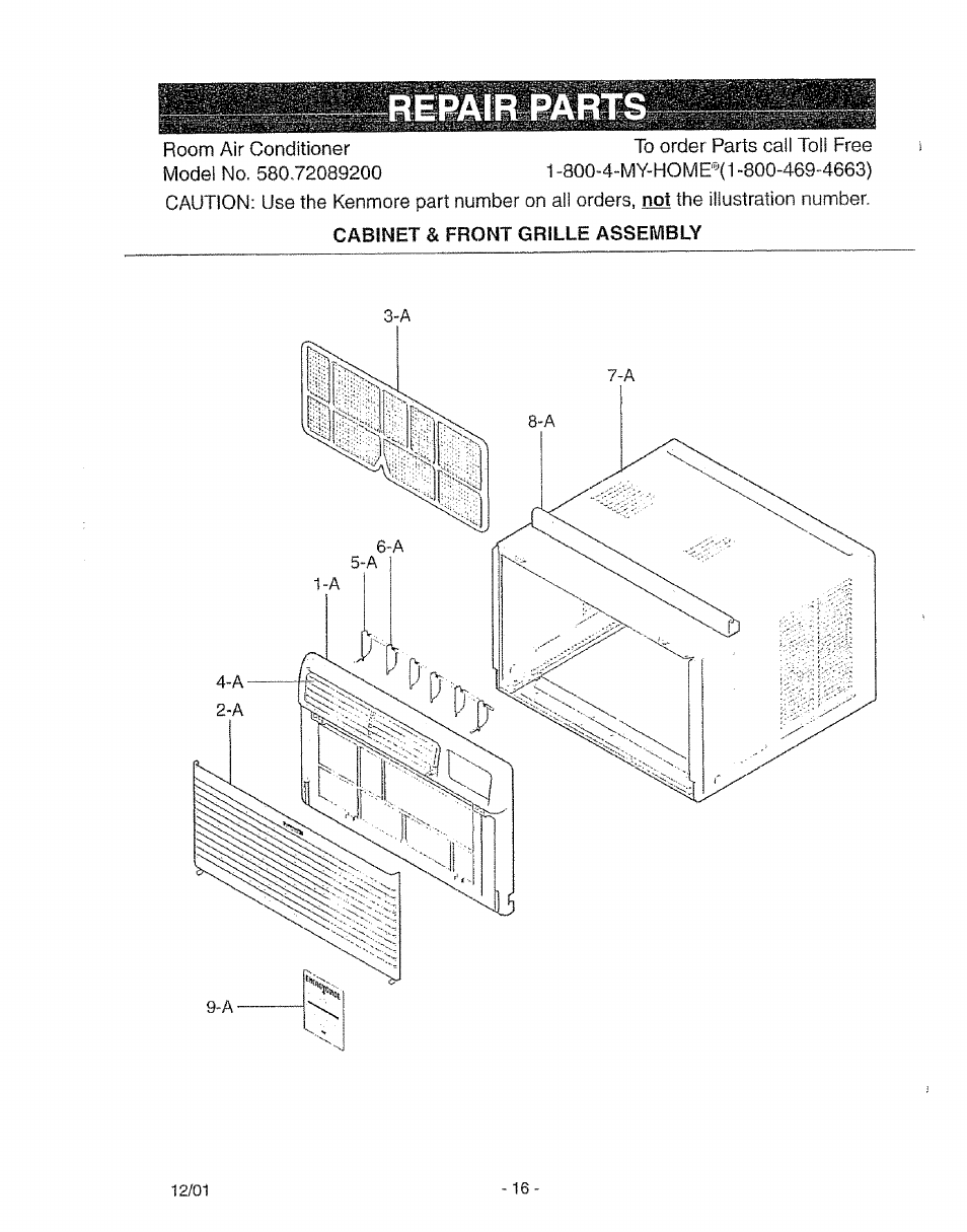 Kenmore 580. 72089 User Manual | Page 16 / 40