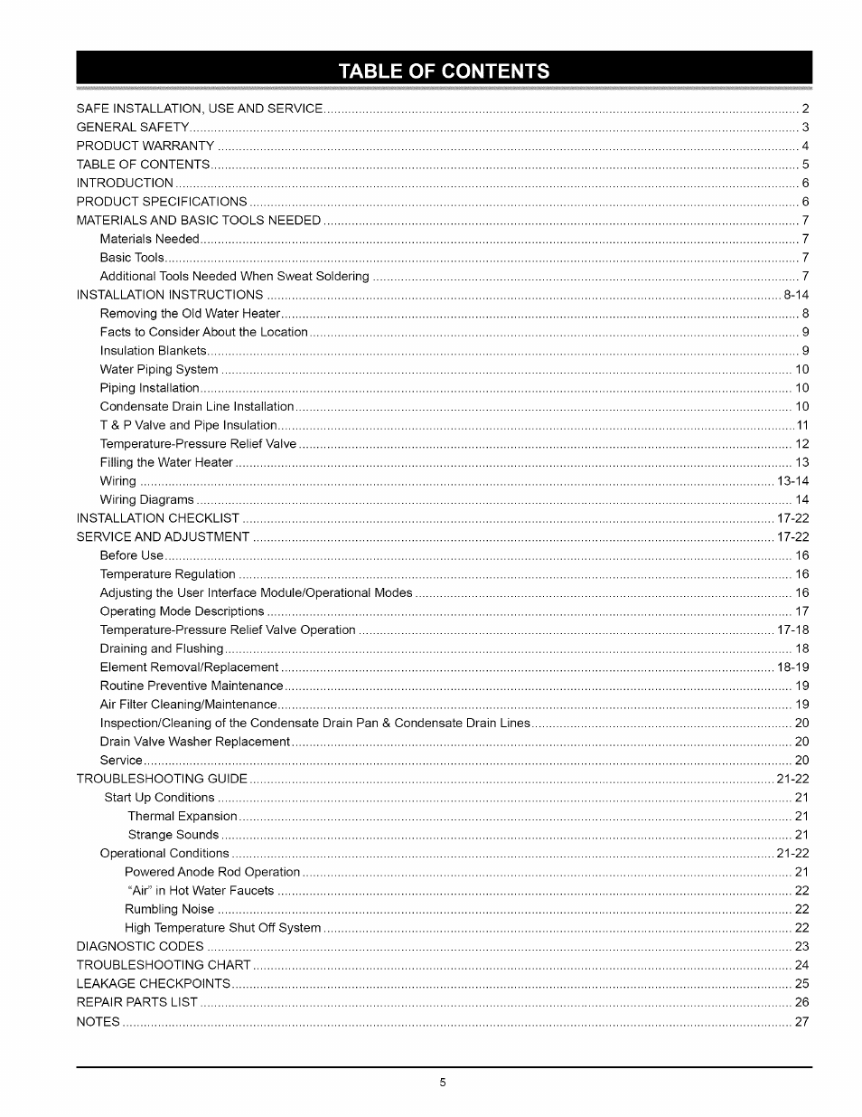 Kenmore 153.32116 User Manual | Page 5 / 28