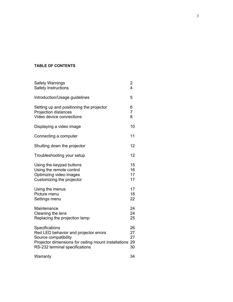 Knoll Systems HD177 User Manual | Page 3 / 34