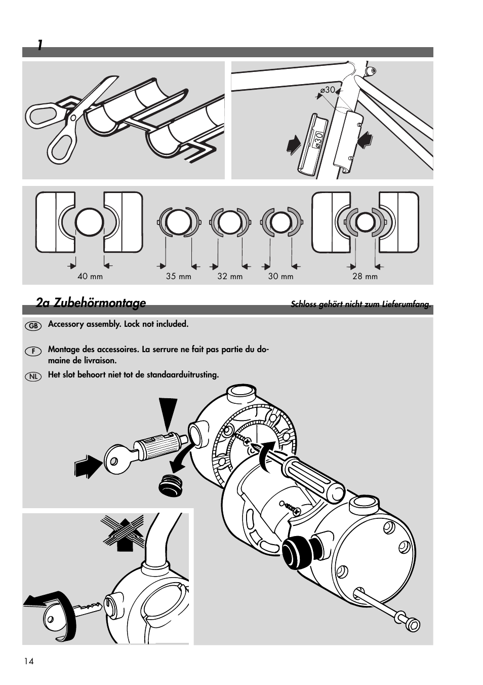 2a zubehörmontage | Kettler 08947-570 User Manual | Page 6 / 16