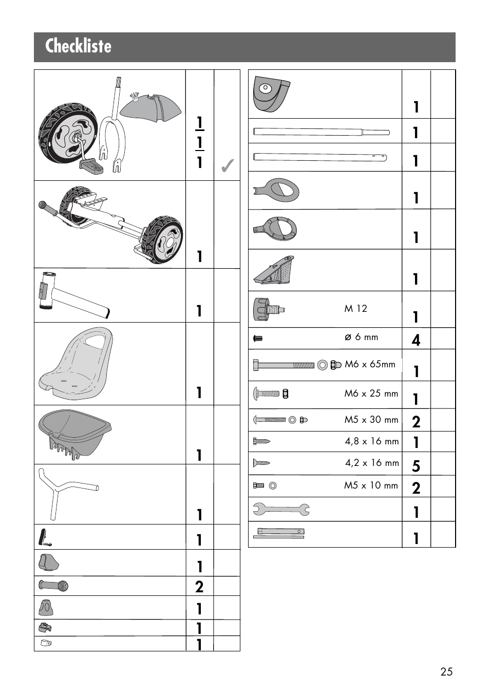 Checkliste | Kettler 08847-500 User Manual | Page 7 / 18